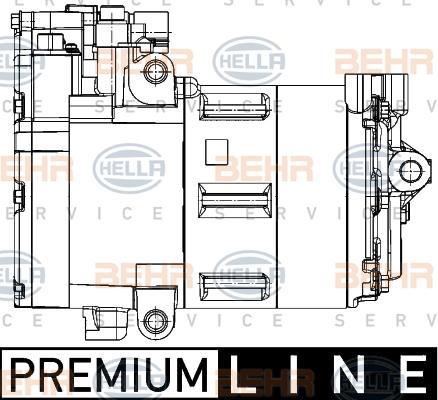 HELLA 8FK 351 342-061 - Compressore, Climatizzatore www.autoricambi360.it