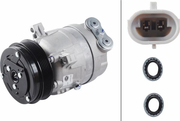 HELLA 8FK 366 200-931 - Compressore, Climatizzatore www.autoricambi360.it