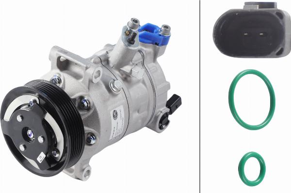 HELLA 8FK 366 200-491 - Compressore, Climatizzatore www.autoricambi360.it