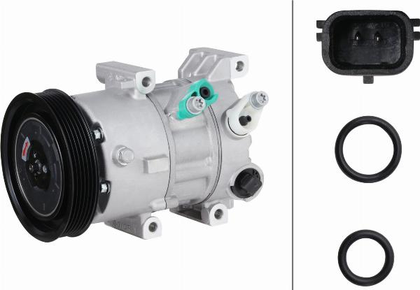 HELLA 8FK 366 201-401 - Compressore, Climatizzatore www.autoricambi360.it