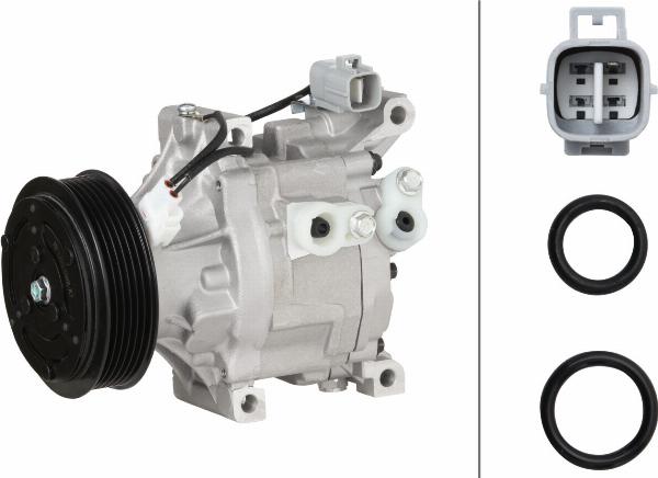 HELLA 8FK 366 201-391 - Compressore, Climatizzatore www.autoricambi360.it