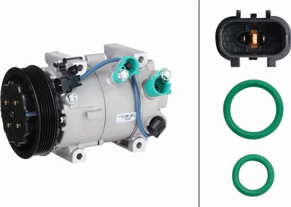 HELLA 8FK 366 201-771 - Compressore, Climatizzatore www.autoricambi360.it
