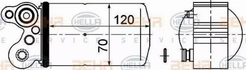 HELLA 8FT 351 193-491 - Essiccatore, Climatizzatore www.autoricambi360.it