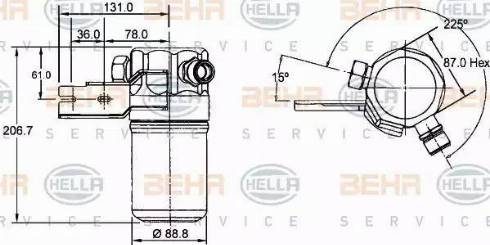 HELLA 8FT 351 192-391 - Essiccatore, Climatizzatore www.autoricambi360.it