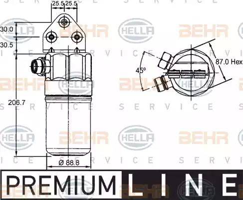 HELLA 8FT 351 192-381 - Essiccatore, Climatizzatore www.autoricambi360.it