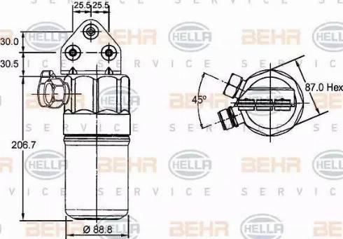 HELLA 8FT 351 197-321 - Essiccatore, Climatizzatore www.autoricambi360.it