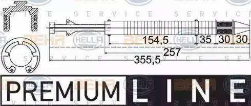 HELLA 8FT 351 197-251 - Essiccatore, Climatizzatore www.autoricambi360.it