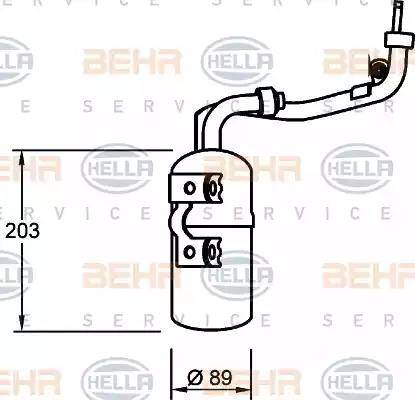 HELLA 8FT 351 335-061 - Essiccatore, Climatizzatore www.autoricambi360.it