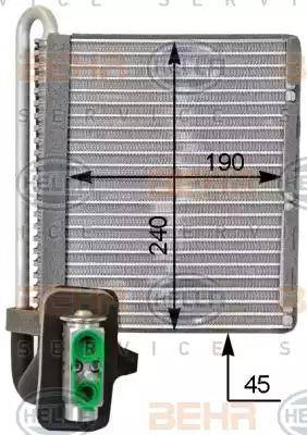 HELLA 8FV 351 331-321 - Evaporatore, Climatizzatore www.autoricambi360.it
