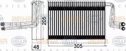 HELLA 8FV 351 331-261 - Evaporatore, Climatizzatore www.autoricambi360.it