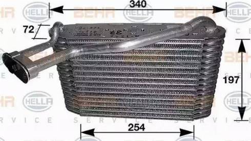 HELLA 8FV 351 210-201 - Evaporatore, Climatizzatore www.autoricambi360.it