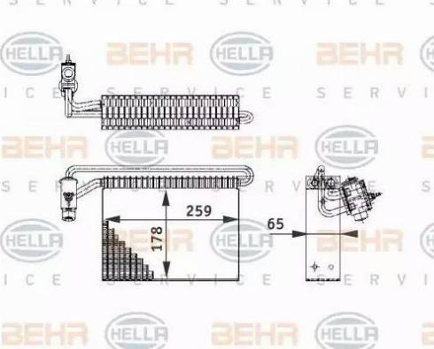 HELLA 8FV 351 210-721 - Evaporatore, Climatizzatore www.autoricambi360.it