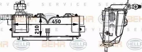 HELLA 8FV 351 211-681 - Evaporatore, Climatizzatore www.autoricambi360.it