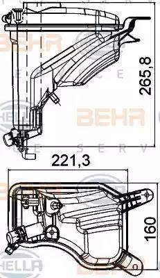 HELLA 8MA 376 789-751 - Serbatoio compensazione, Refrigerante www.autoricambi360.it