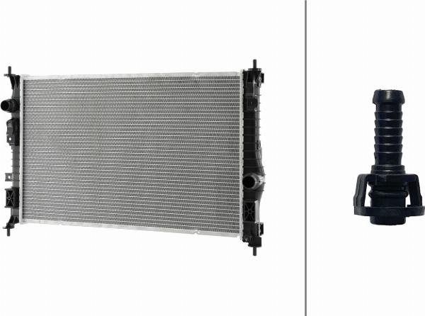 HELLA 8MK 366 301-731 - Radiatore, Raffreddamento motore www.autoricambi360.it