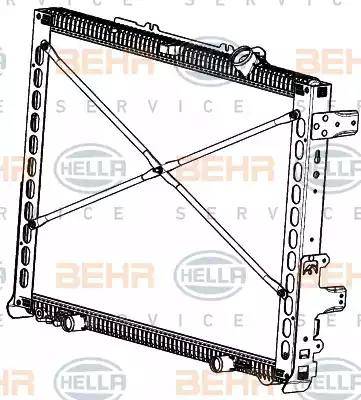 HELLA 8MK 376 908-021 - Radiatore, Raffreddamento motore www.autoricambi360.it