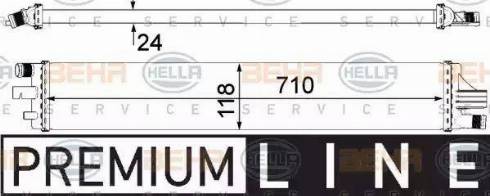 HELLA 8MK 376 912-101 - Radiatore, Raffreddamento motore www.autoricambi360.it
