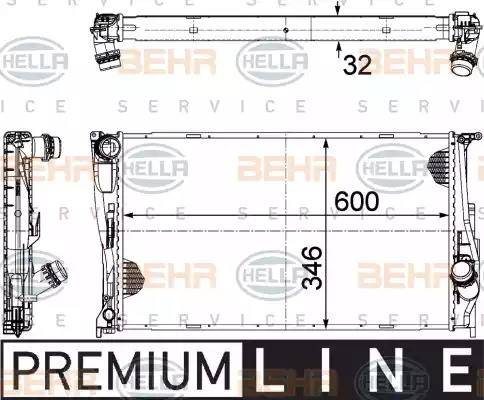 HELLA 8MK 376 754-021 - Radiatore, Raffreddamento motore www.autoricambi360.it