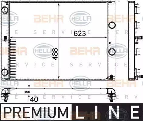 HELLA 8MK 376 755-581 - Radiatore, Raffreddamento motore www.autoricambi360.it