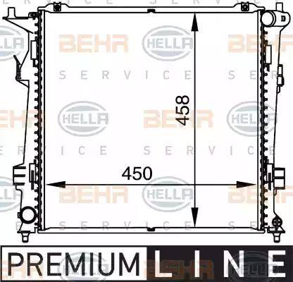 HELLA 8MK 376 764-461 - Radiatore, Raffreddamento motore www.autoricambi360.it