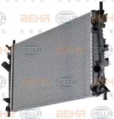 HELLA 8MK 376 764-261 - Radiatore, Raffreddamento motore www.autoricambi360.it