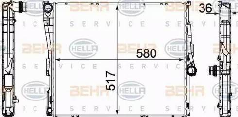 HELLA 8MK 376 764-771 - Radiatore, Raffreddamento motore www.autoricambi360.it