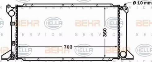 HELLA 8MK 376 768-181 - Radiatore, Raffreddamento motore www.autoricambi360.it