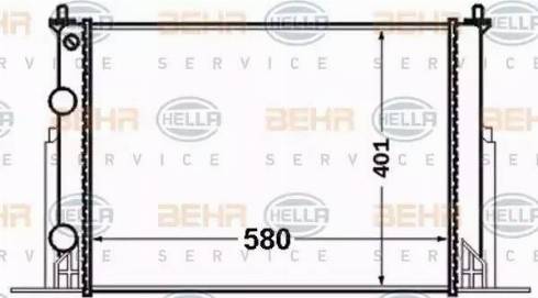 HELLA 8MK 376 767-731 - Radiatore, Raffreddamento motore www.autoricambi360.it