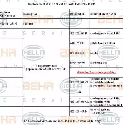 HELLA 8MK 376 719-091 - Radiatore, Raffreddamento motore www.autoricambi360.it