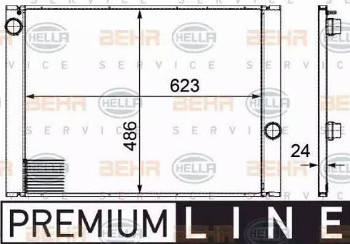 HELLA 8MK 376 719-141 - Radiatore, Raffreddamento motore www.autoricambi360.it