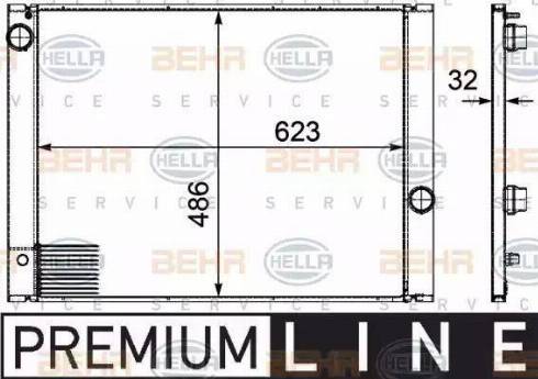 HELLA 8MK 376 719-131 - Radiatore, Raffreddamento motore www.autoricambi360.it