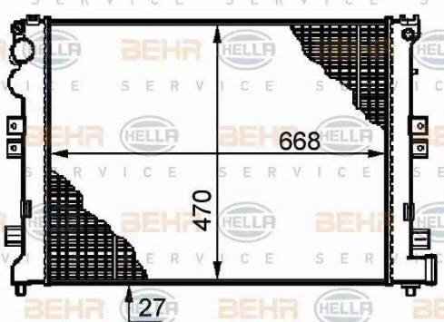 HELLA 8MK 376 719-231 - Radiatore, Raffreddamento motore www.autoricambi360.it
