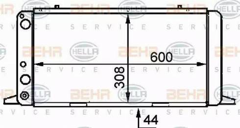 HELLA 8MK 376 714-471 - Radiatore, Raffreddamento motore www.autoricambi360.it
