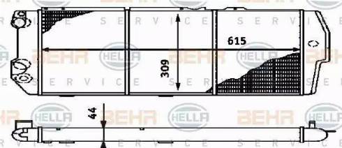 HELLA 8MK 376 714-581 - Radiatore, Raffreddamento motore www.autoricambi360.it