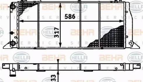 HELLA 8MK 376 715-271 - Radiatore, Raffreddamento motore www.autoricambi360.it