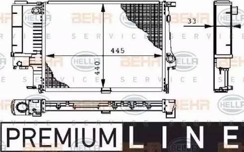 HELLA 8MK 376 711-081 - Radiatore, Raffreddamento motore www.autoricambi360.it