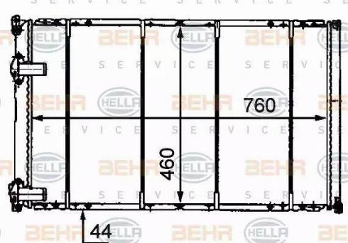HELLA 8MK 376 718-231 - Radiatore, Raffreddamento motore www.autoricambi360.it