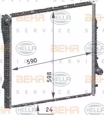 HELLA 8MK 376 718-774 - Radiatore, Raffreddamento motore www.autoricambi360.it