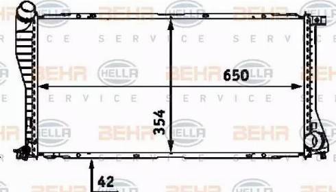 HELLA 8MK 376 712-394 - Radiatore, Raffreddamento motore www.autoricambi360.it