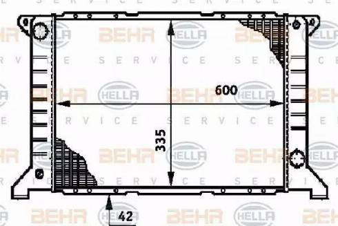 HELLA 8MK 376 720-201 - Radiatore, Raffreddamento motore www.autoricambi360.it