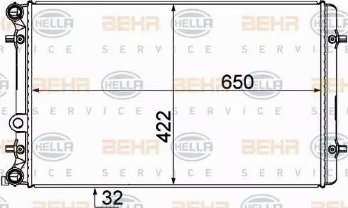 HELLA 8MK 376 727-791 - Radiatore, Raffreddamento motore www.autoricambi360.it
