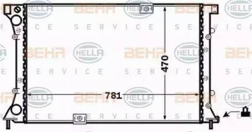 HELLA 8MK 376 771-771 - Radiatore, Raffreddamento motore www.autoricambi360.it