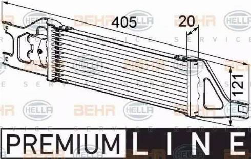 HELLA 8MO 376 726-401 - Radiatore olio, Cambio automatico www.autoricambi360.it