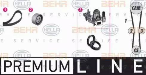 HELLA 8MP 376 800-821 - Pompa acqua + Kit cinghie dentate www.autoricambi360.it
