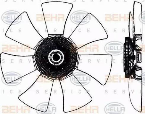 HELLA 8MV 376 906-751 - Ventola, Raffreddamento motore www.autoricambi360.it