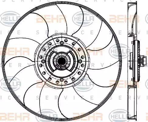 HELLA 8MV 376 906-731 - Ventola, Raffreddamento motore www.autoricambi360.it