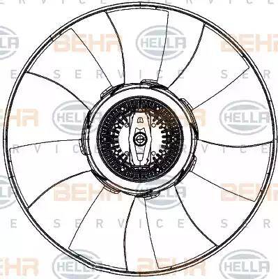 HELLA 8MV 376 906-771 - Ventola, Raffreddamento motore www.autoricambi360.it