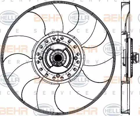 HELLA 8MV 376 907-061 - Ventola, Raffreddamento motore www.autoricambi360.it