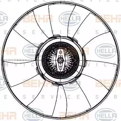 HELLA 8MV 376 907-081 - Ventola, Raffreddamento motore www.autoricambi360.it