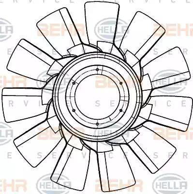 HELLA 8MV 376 907-301 - Girante, Raffreddamento motore www.autoricambi360.it